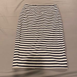JCrew Striped Pencil Skirt